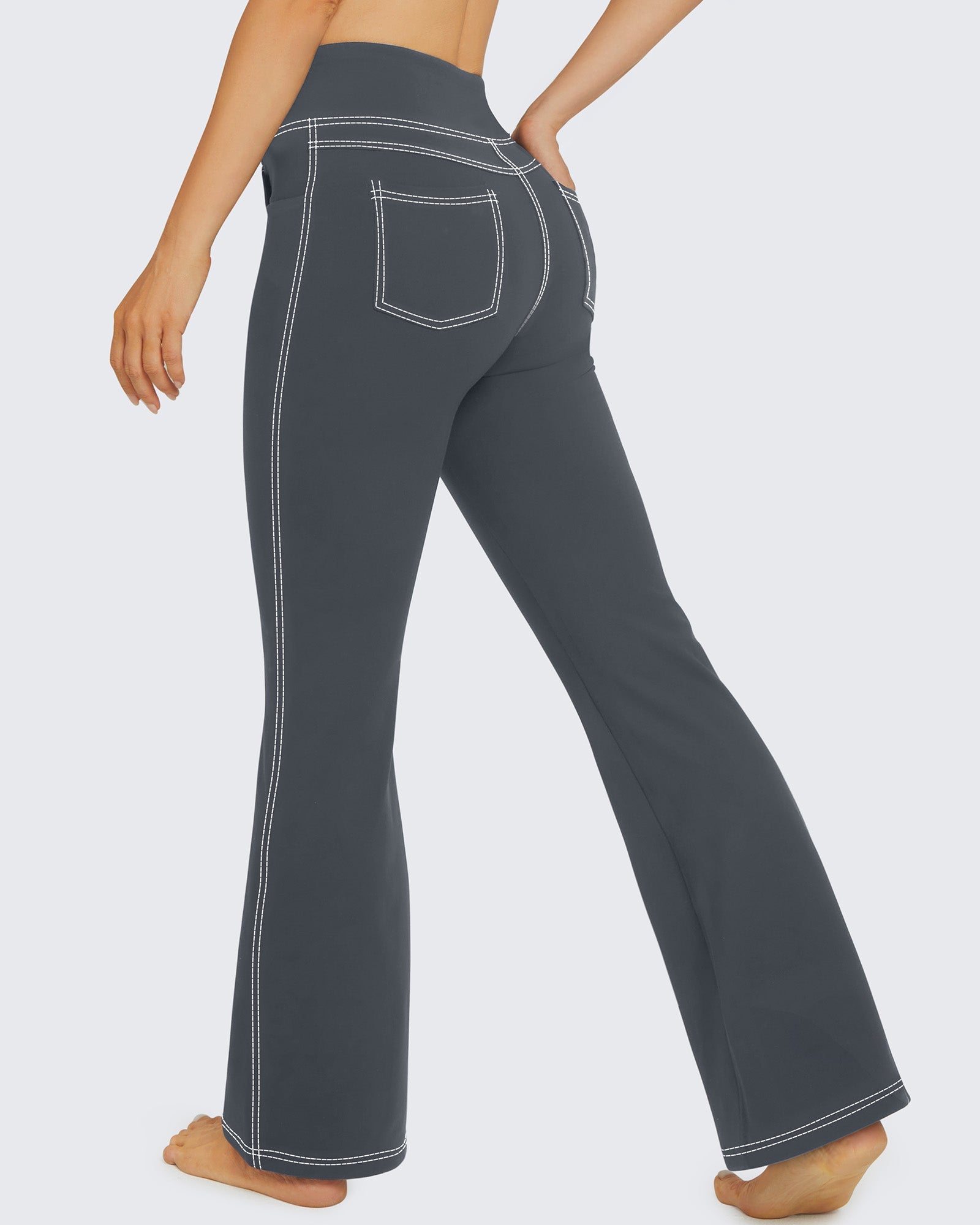 EverGoing | Women's High-Waisted Flare Work Pants with Stretchy Comfort | Stylish Fit for All-Day Wear