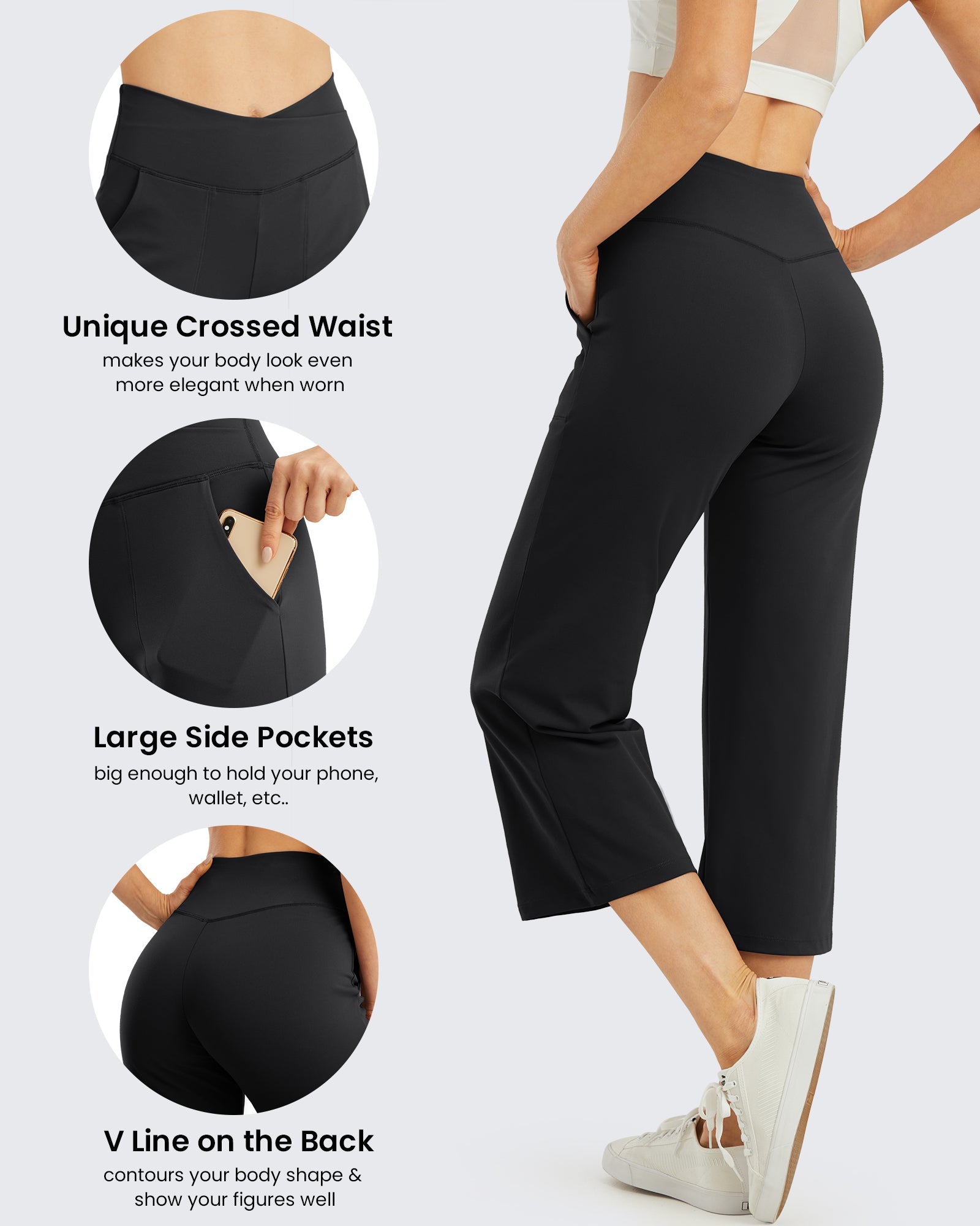 Everyday Style | Wide Leg High-Waisted Capri Pants with Flattering Fit | Perfect for Quick Errands