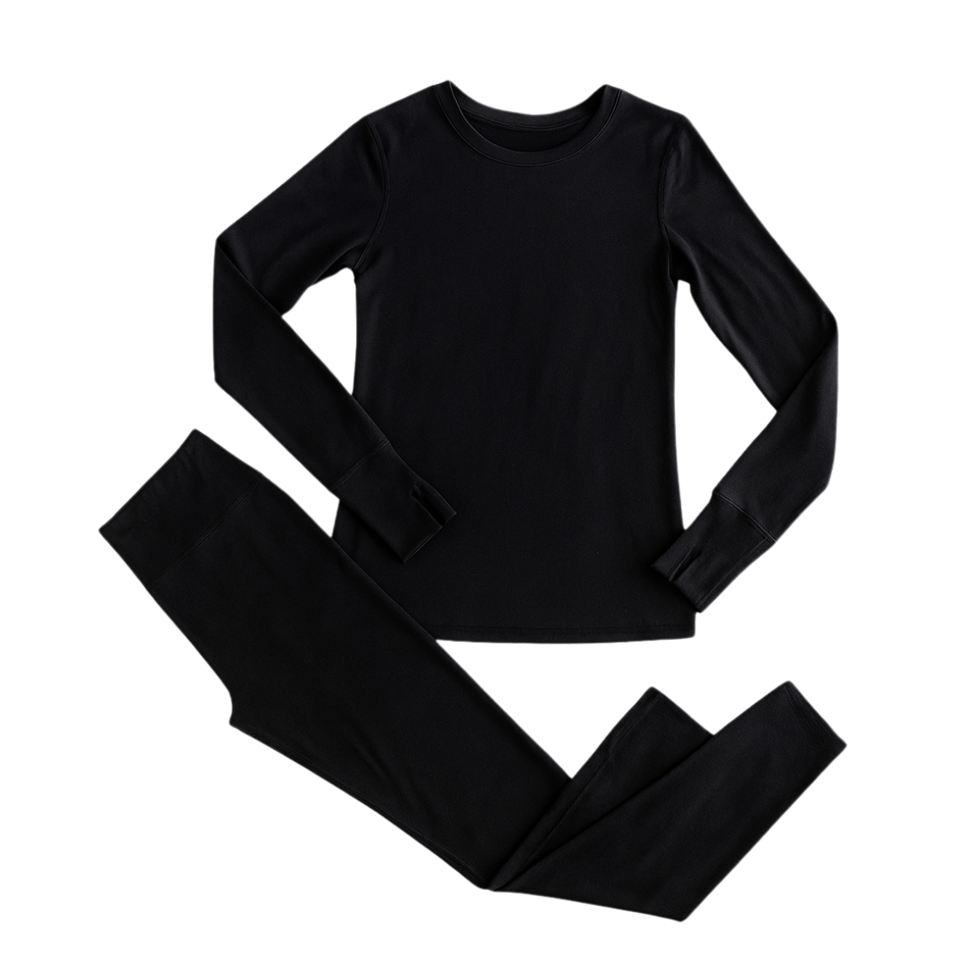 Fleece Lined Thermal Base Layer Set | Women's Thermal Leggings & Top for Ultimate Warmth