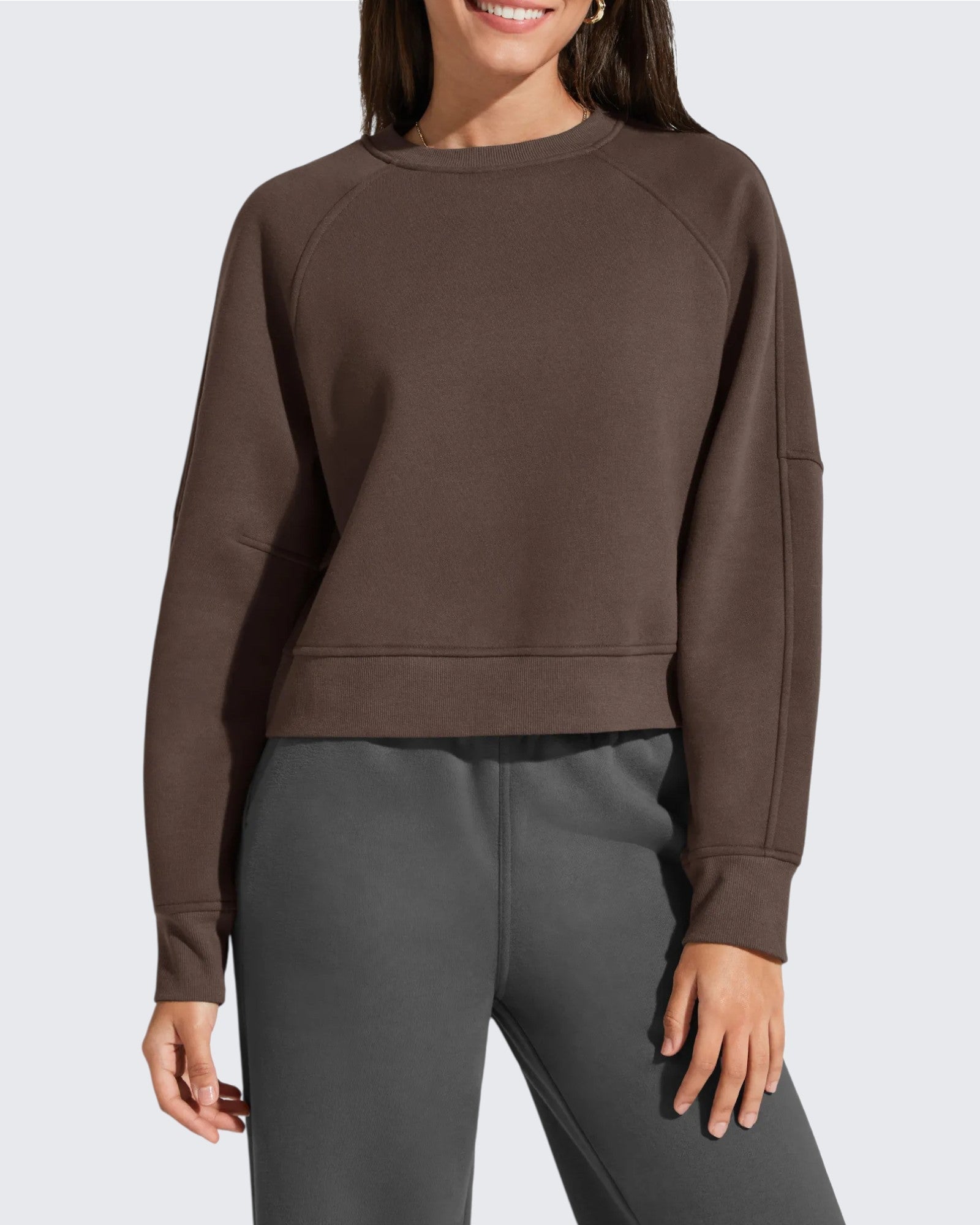 Flurrylux | Women's Cropped Fleece Sweatshirt with Soft Lining | Trendy Insulation for Ultimate Comfort
