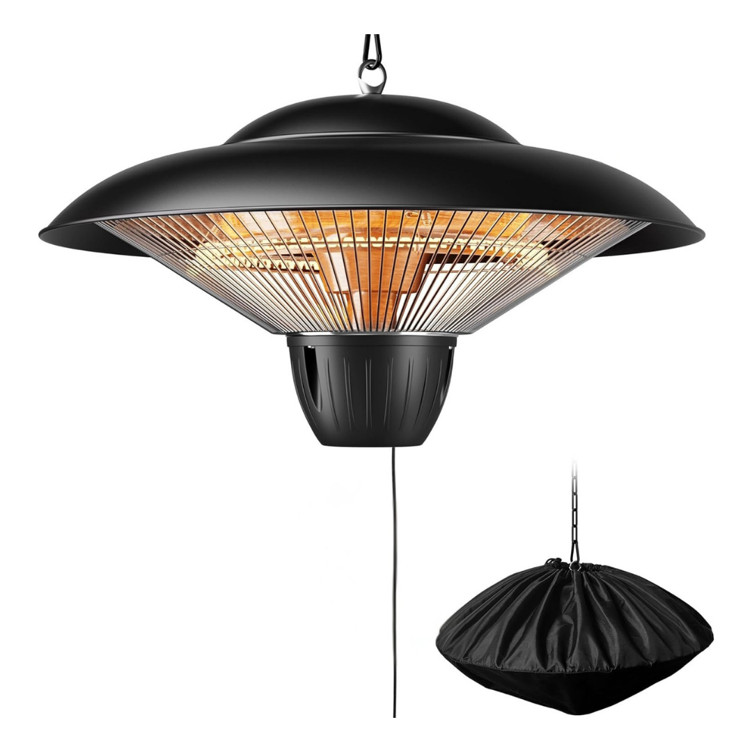 Infrared Outdoor Patio Heater | 1500W Ceiling-Mounted Design with Adjustable Chains | Efficient Heating for Outdoor Comfort