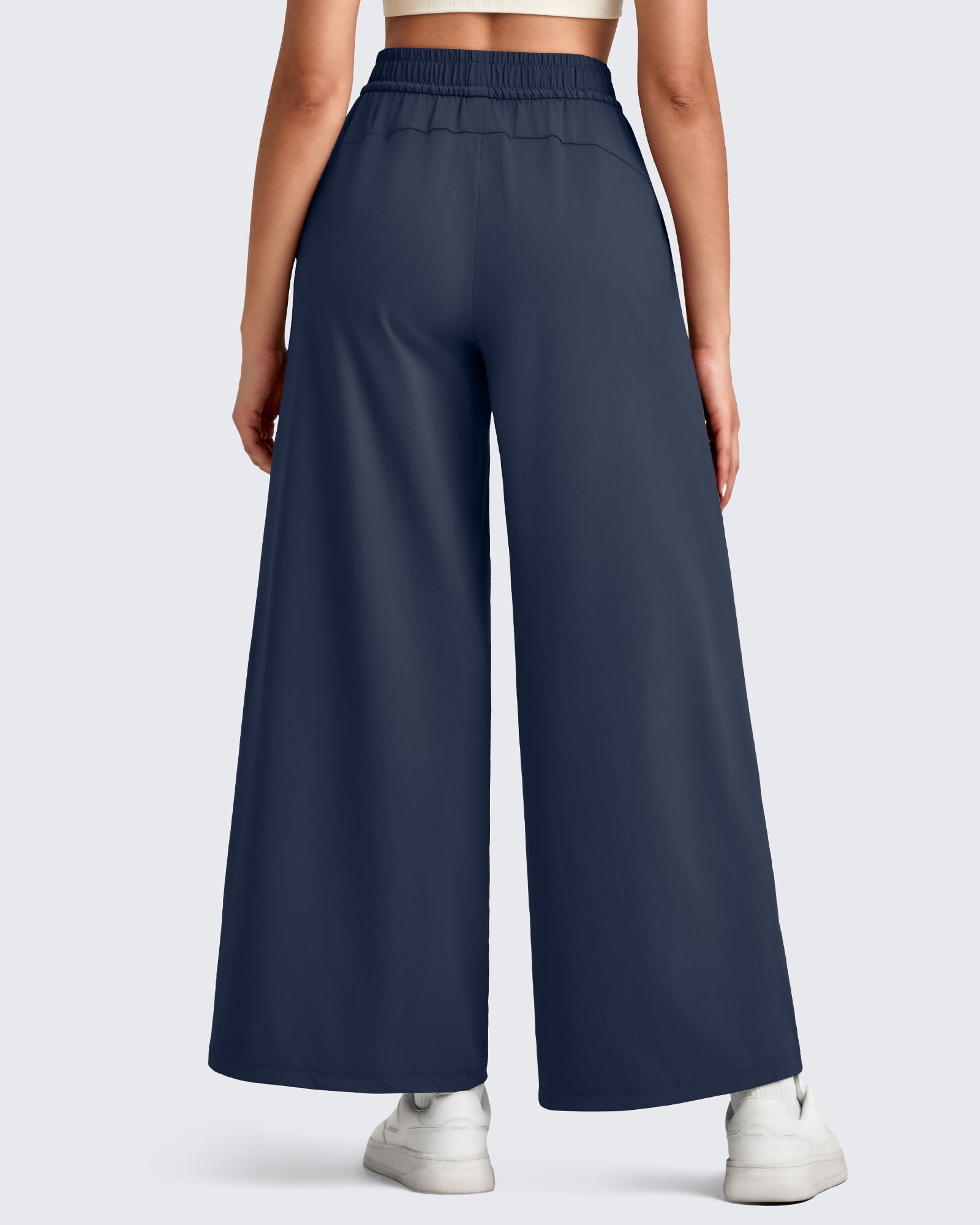 Lightweight Palazzo Pants for Women | Flowy Wide Leg Design with Pockets for Comfort