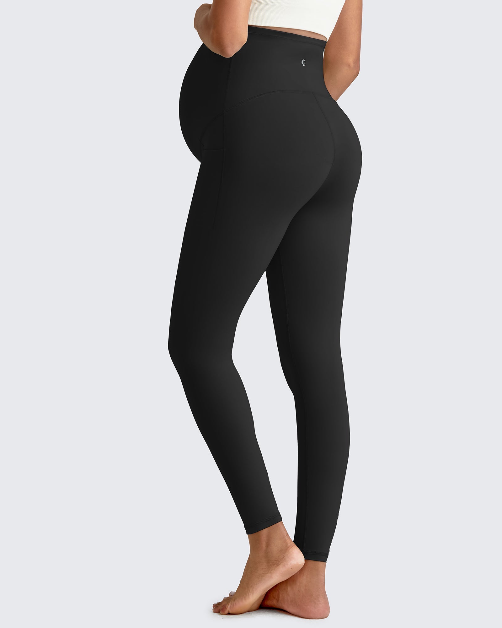 Maternity Yoga Leggings with Pockets | High Elasticity & Breathable Fabric for Comfort During Pregnancy