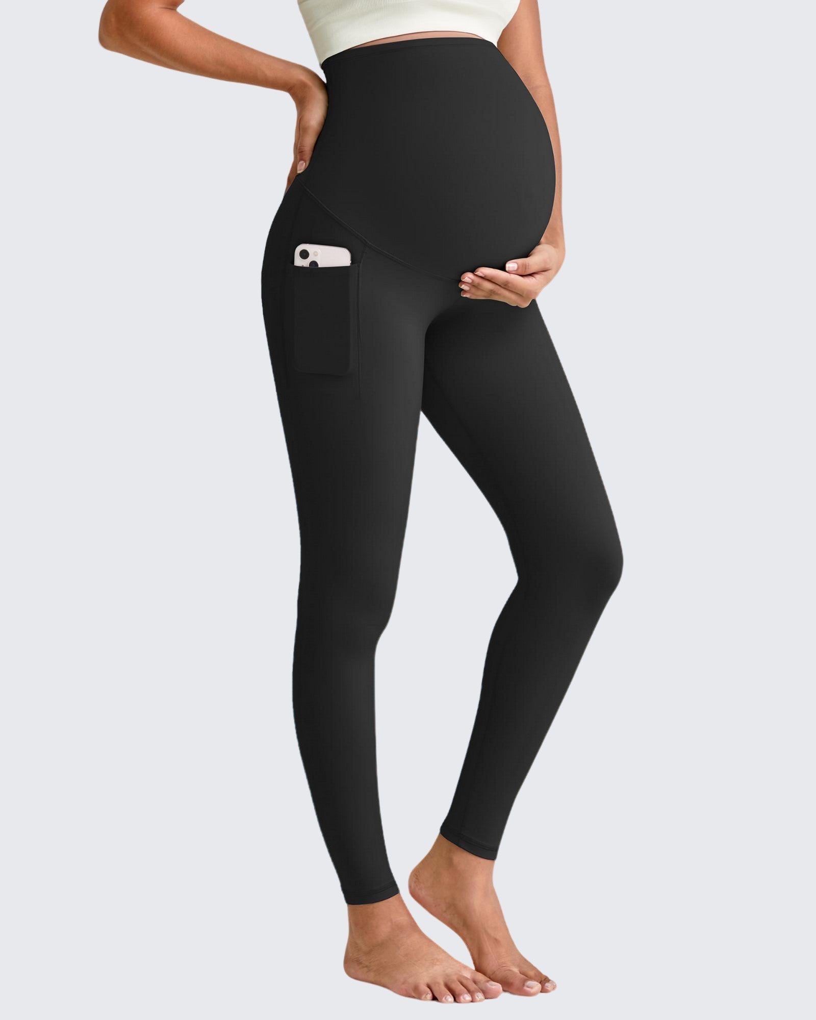 Maternity Yoga Leggings with Pockets | High Elasticity for Active Moms