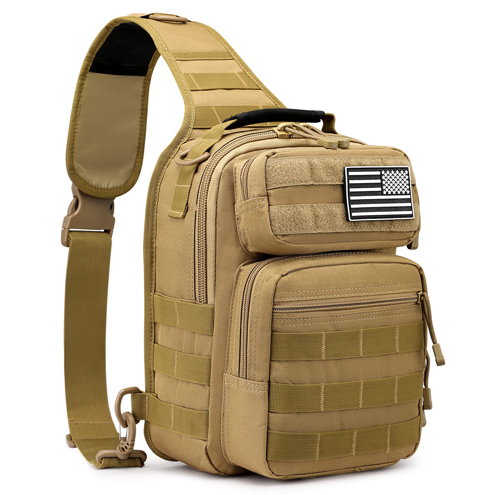 Military Rover | Tactical Sling Bag with Molle System | Compact EDC Backpack for Outdoor Adventures