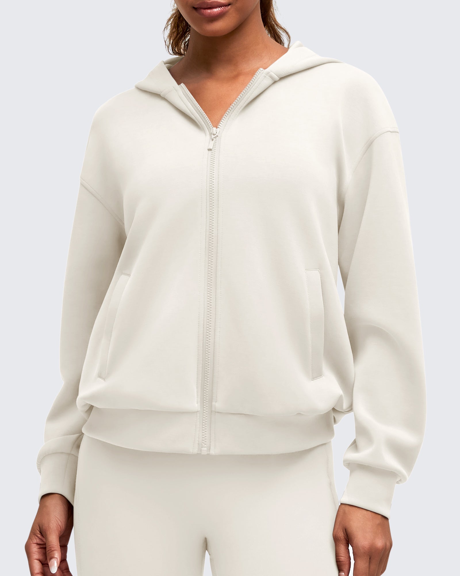 Modal Soft Full Zip Hoodie Jacket with Breathable Fabric | Effortless Layering for All-Day Comfort