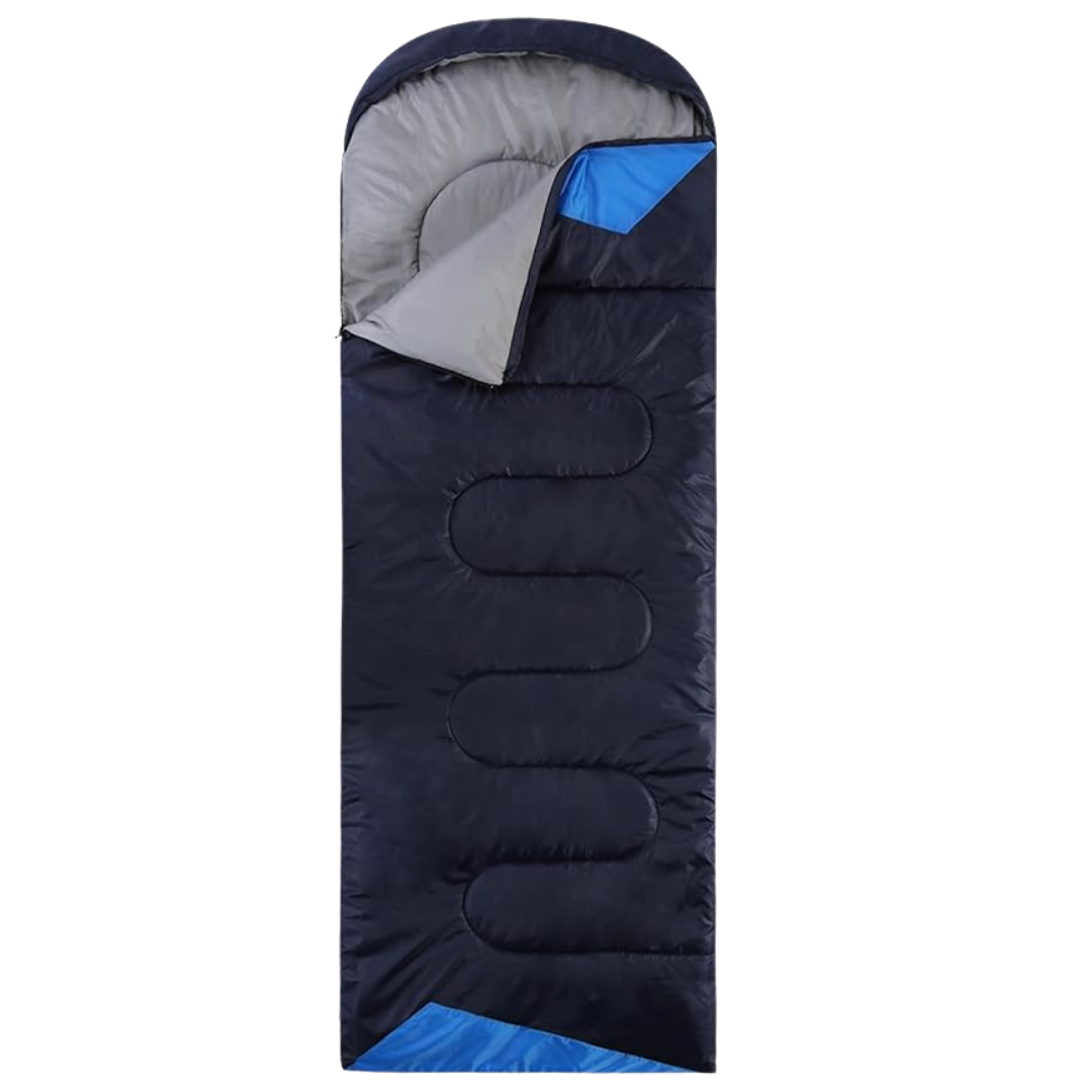 Outdoor Adventure | Camping Sleeping Bag with Water-Resistant Shell | Spacious Design for Cold-Season Comfort