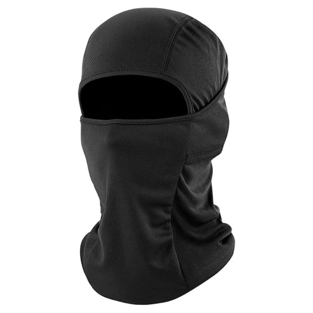 Outdoor Essentials | Black Balaclava Ski Mask with Wind & Sun Protection | Versatile Design for Hiking and Cycling