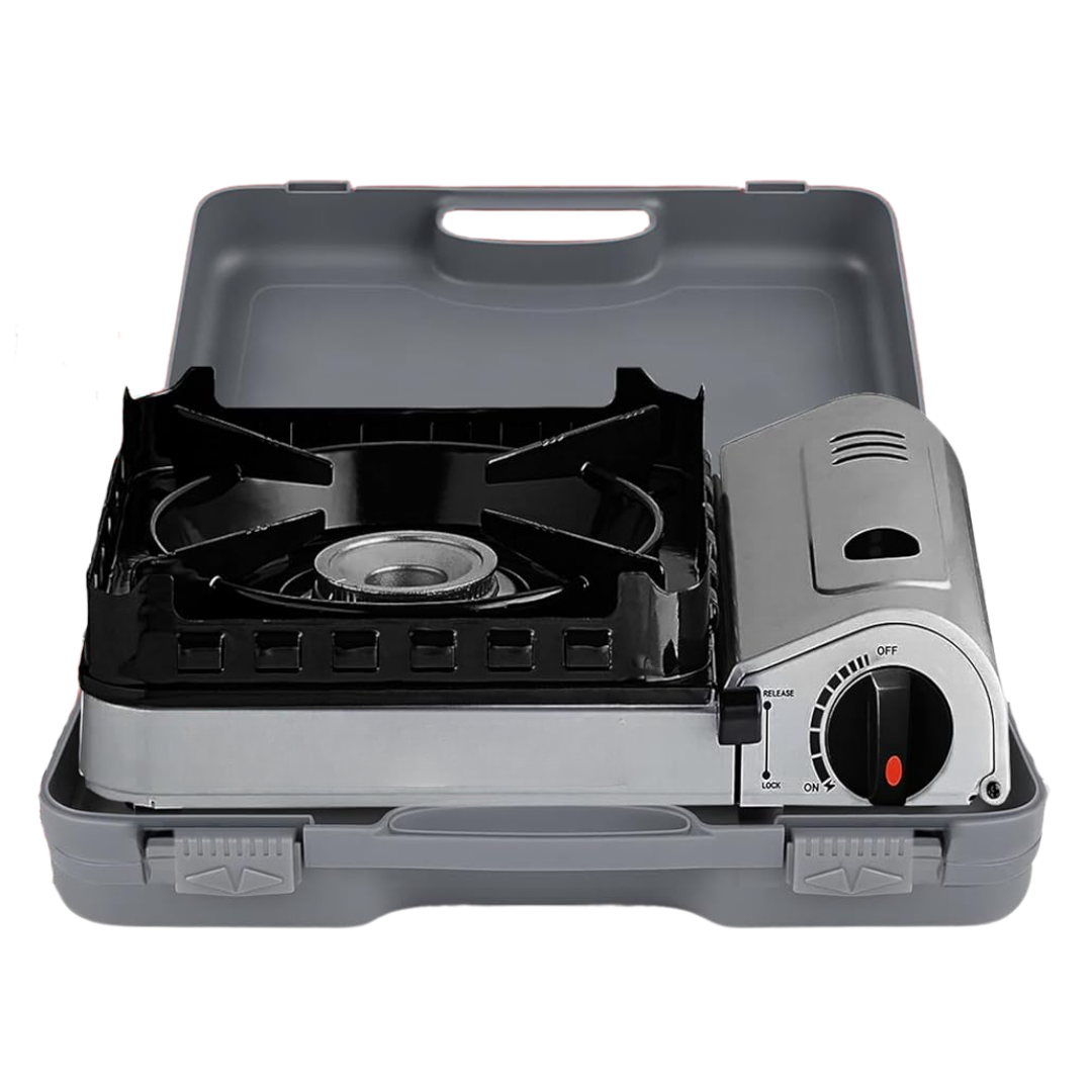 Outdoor Essentials | Portable Gas Stove with 15,000 BTU Output | Compact Cooking Solution for Camping