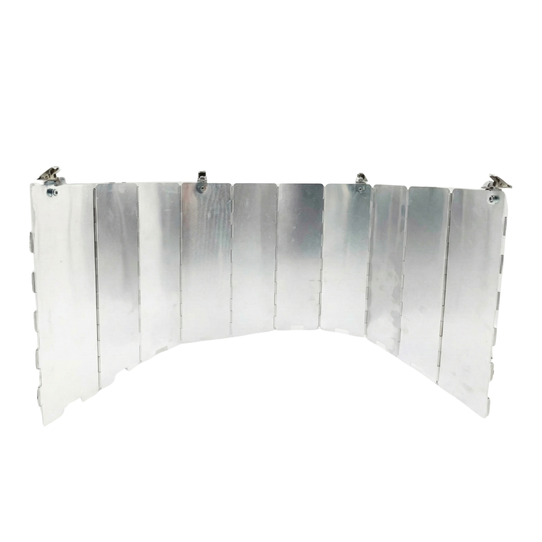 Outdoor Patio Heater Reflector Shield with 10-Panel Aluminum Design for Efficient Heat Distribution