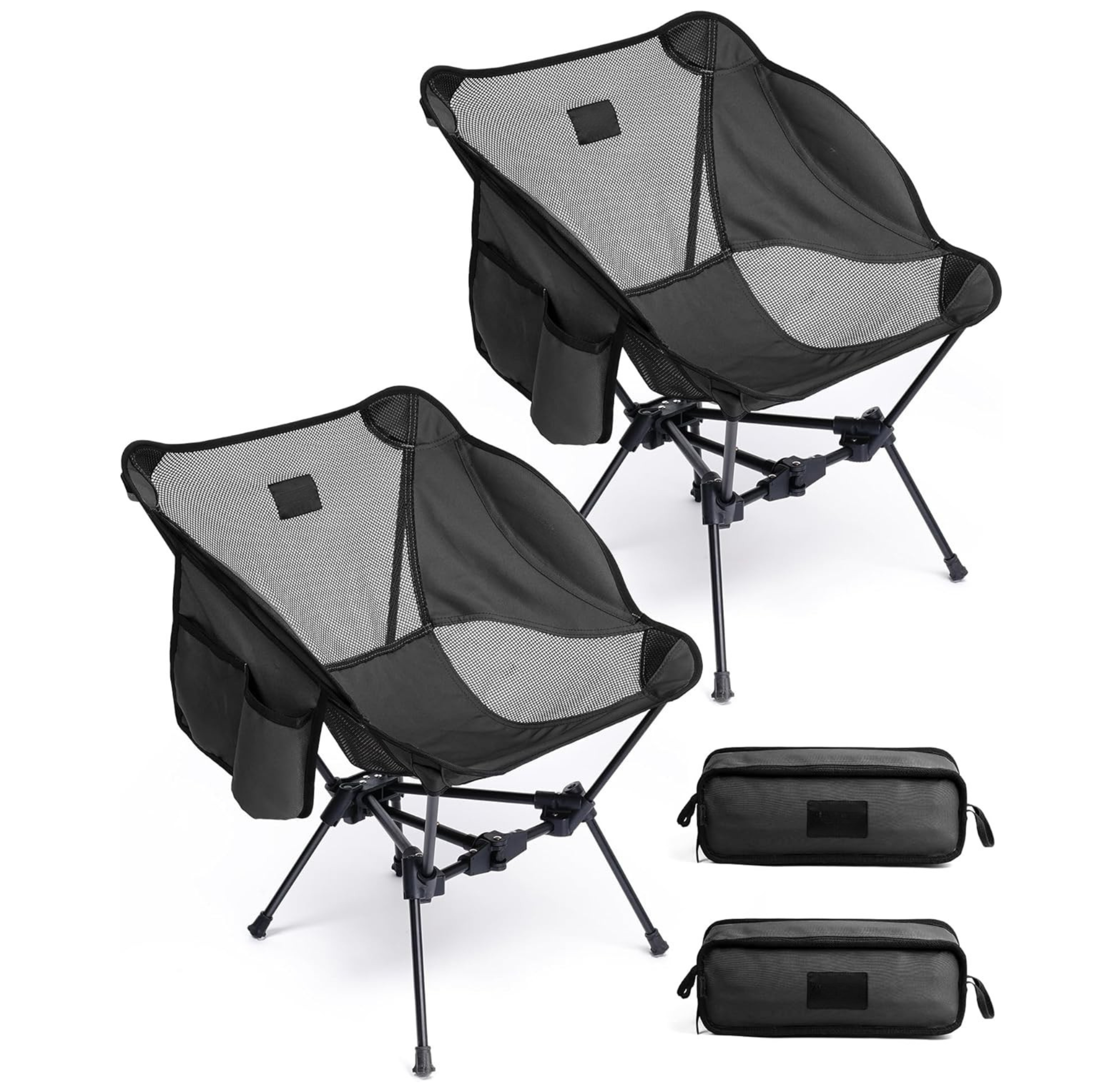 Portable Folding Camping Chair with Aluminum Frame & Carry Bag | Lightweight Design for Easy Transport