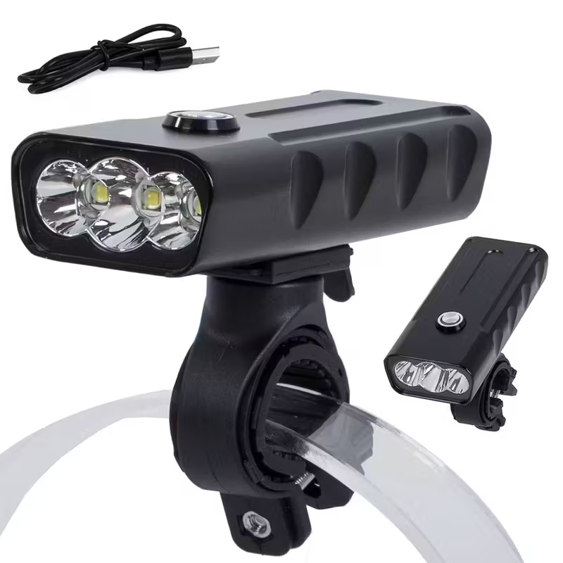 Rechargeable LED Bike Light with 5000 Lumens & 3 Modes | Durable Design for Night Cycling Safety