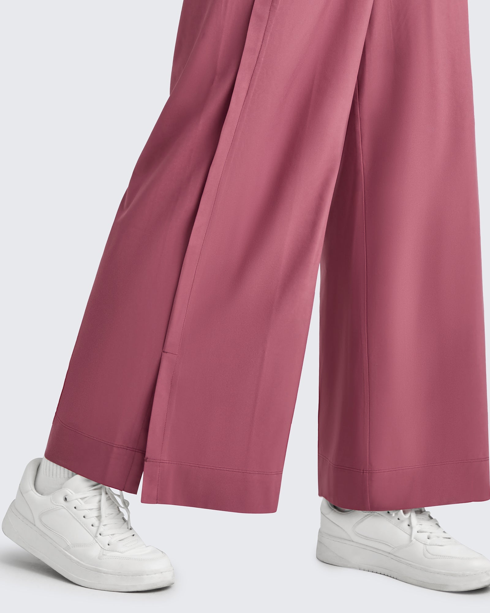 ShiftReady | High-Rise Wide Leg Ankle Pants with Side Slits | Comfortable Fit for Effortless Style