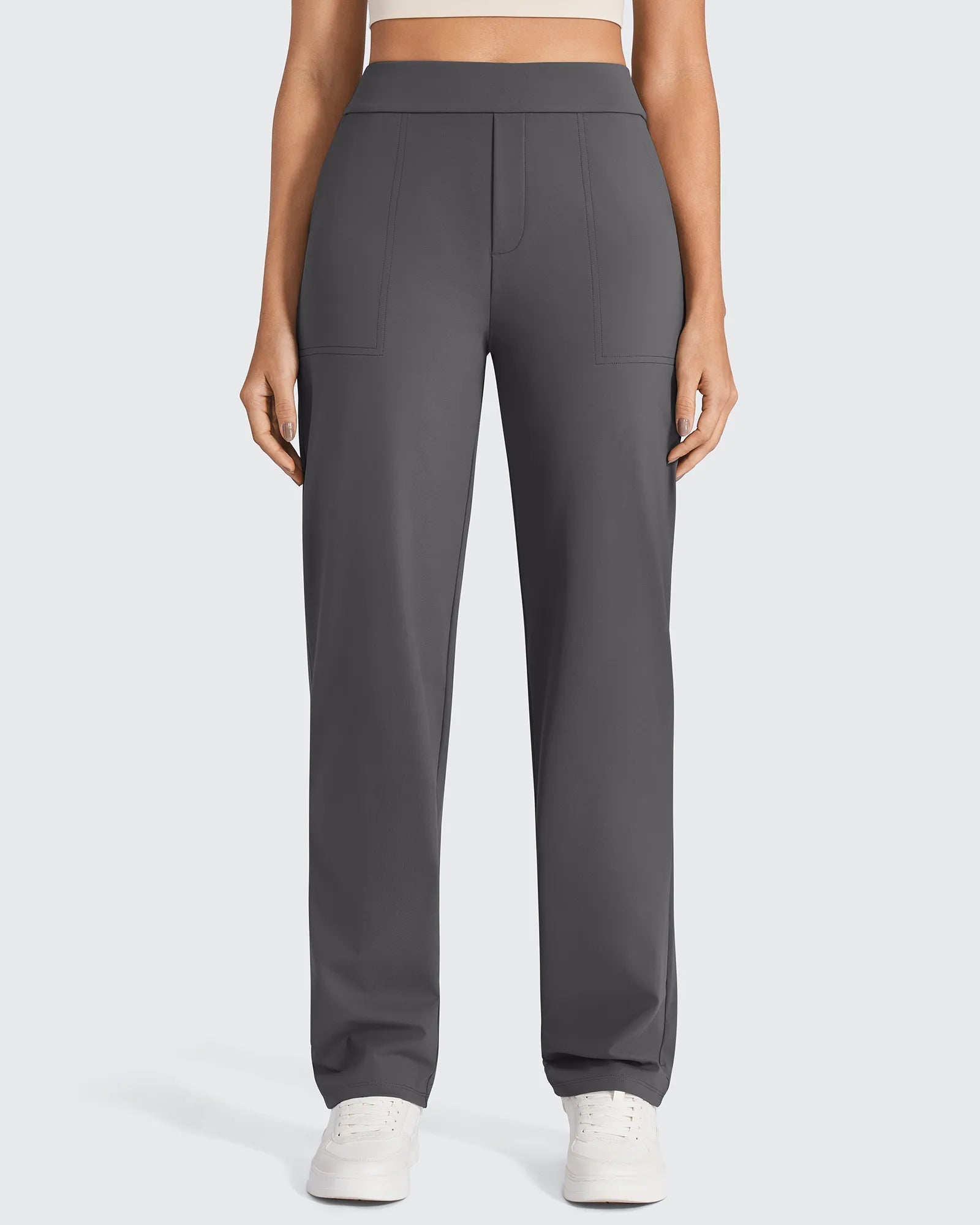 ShiftReady | High-Waisted Dress Pants for Women with Breathable Stretch Fabric | Versatile Style for Office and Casual Wear