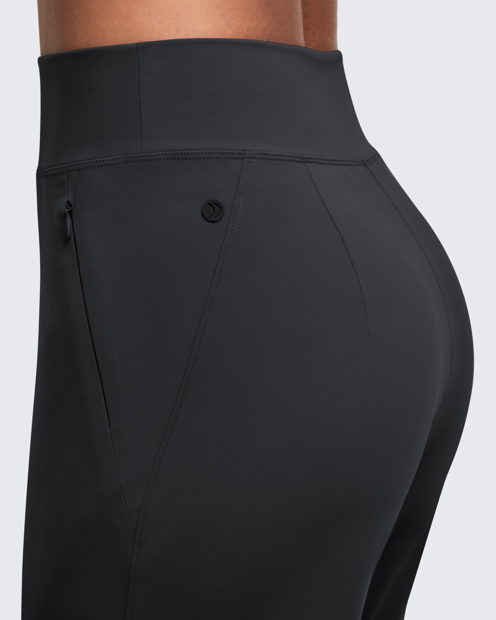 ShiftReady | High Waisted Dress Pants with Hidden Zipper Pockets | Versatile Minimalist Design for Professional Style