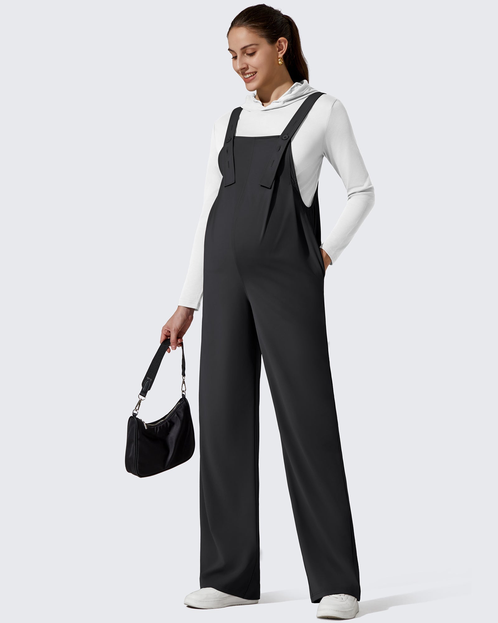 ShiftReady | Maternity Jumpsuit with Adjustable Straps & Soft Fabric | Comfortable Fit for Every Stage