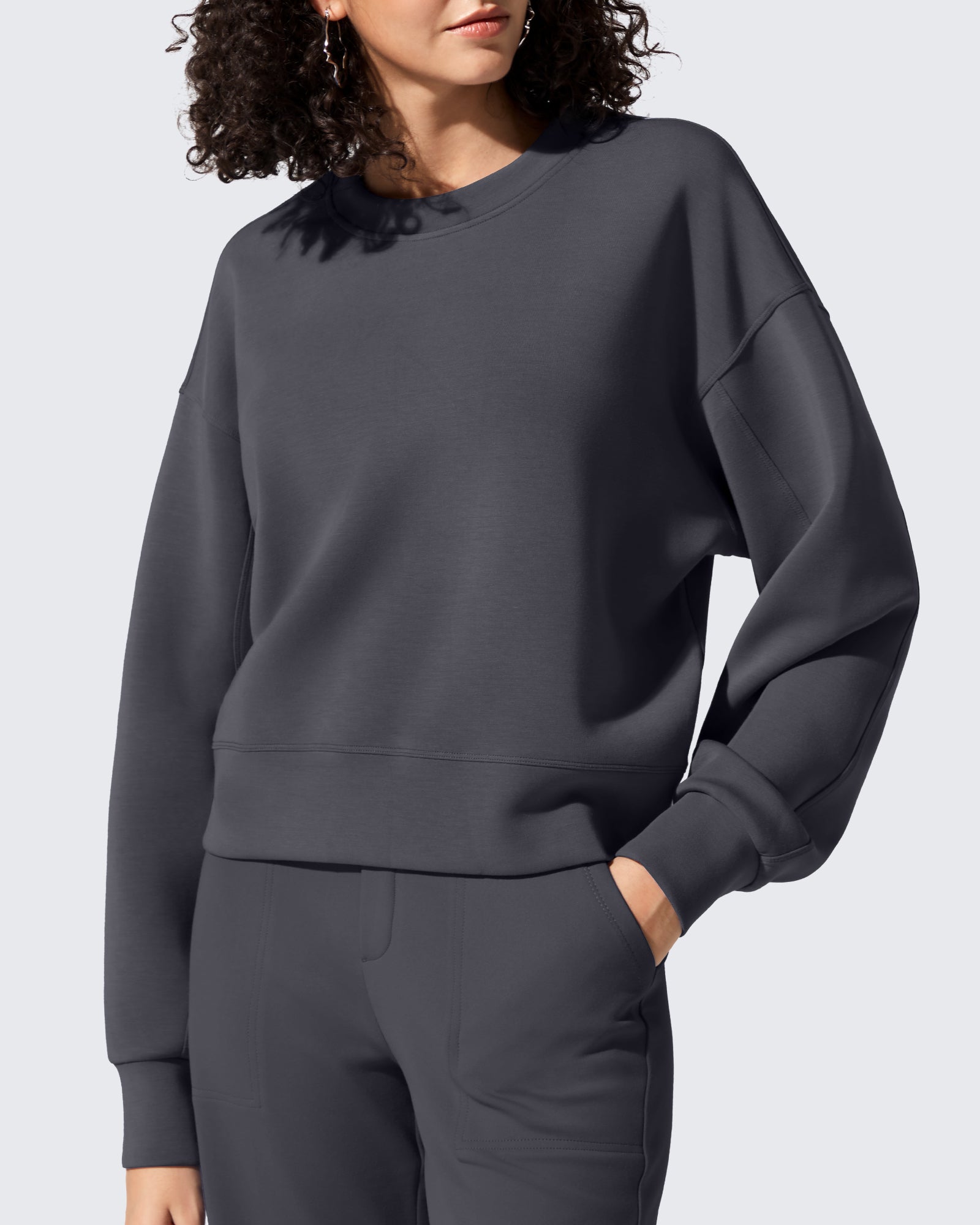 Smoofit | Crewneck Pullover Sweatshirt with Cloud-Soft Fabric | Lightweight Comfort for Everyday Wear