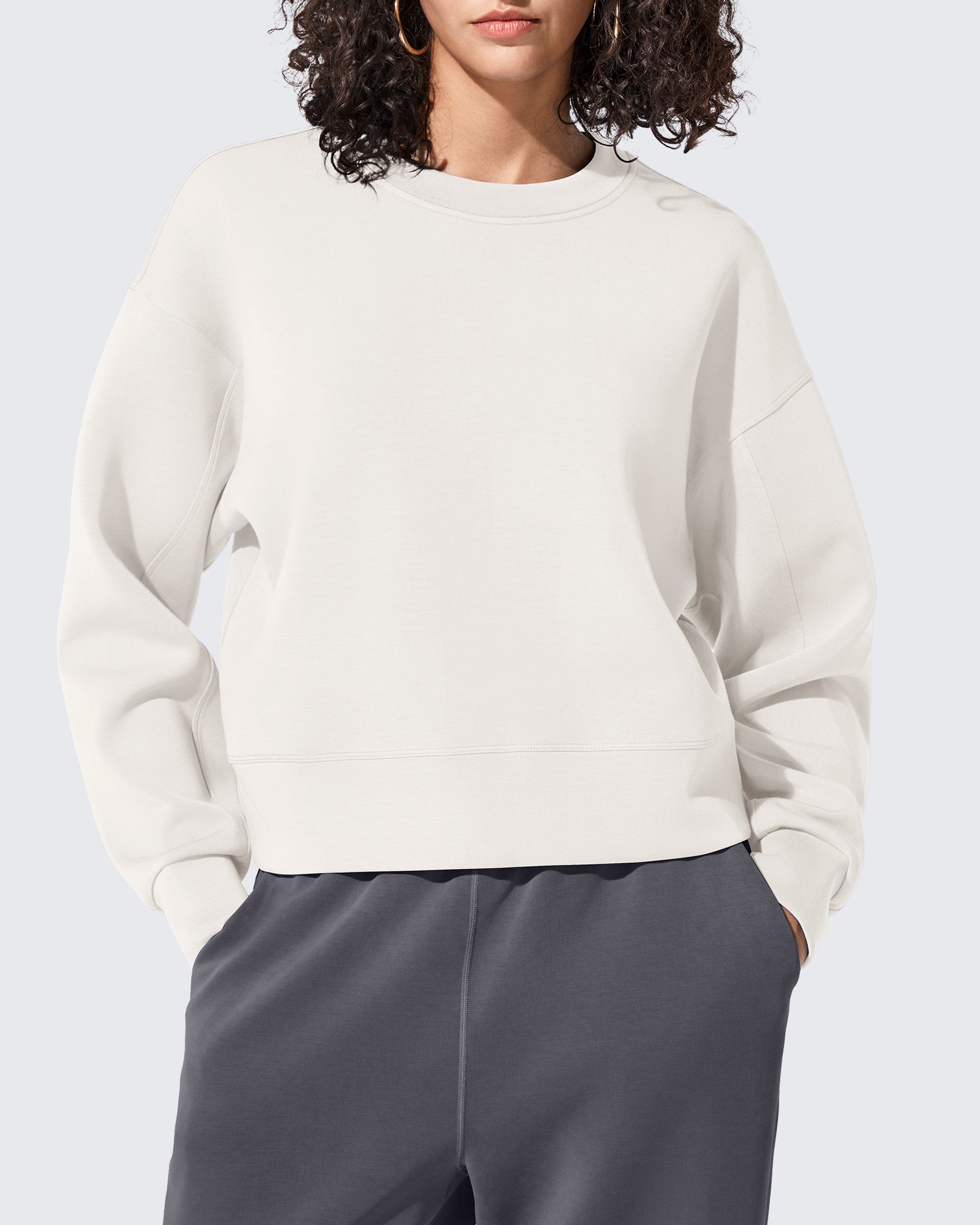 Smoofit | Crewneck Pullover Sweatshirt with Cloud-Soft Fabric | Lightweight Comfort for Everyday Wear