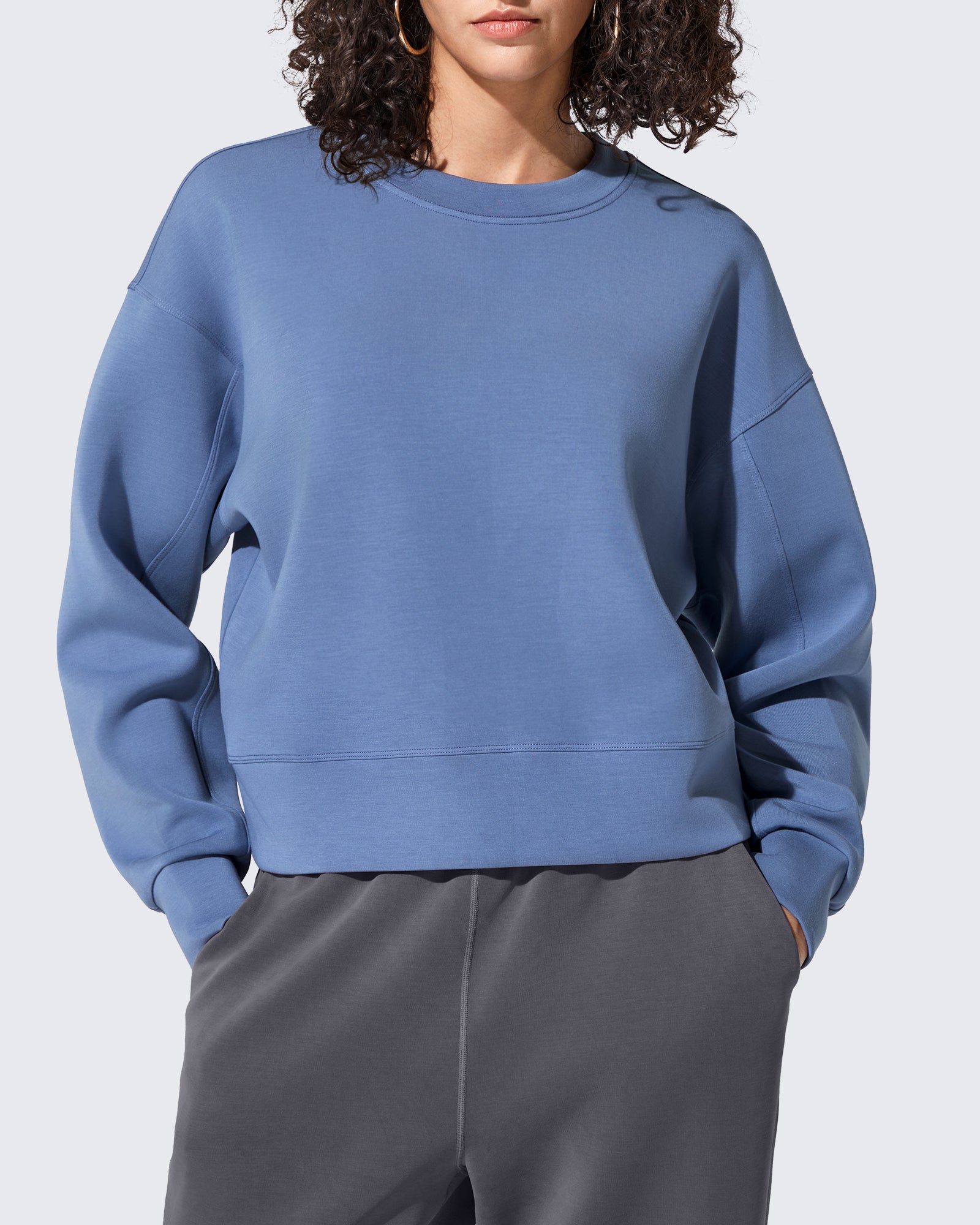 Smoofit | Crewneck Pullover Sweatshirt with Cloud-Soft Fabric | Lightweight Comfort for Everyday Wear