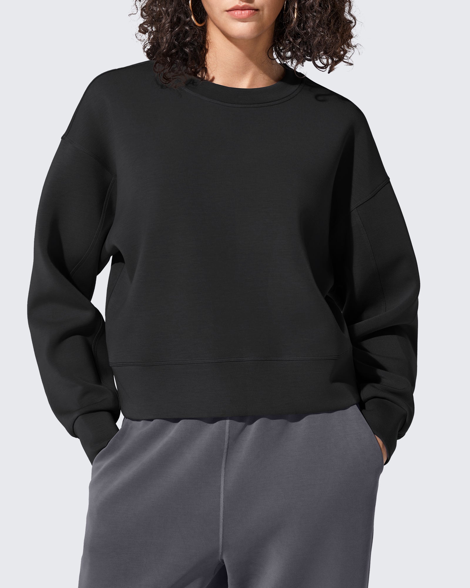 Smoofit | Crewneck Pullover Sweatshirt with Cloud-Soft Fabric | Lightweight Comfort for Everyday Wear