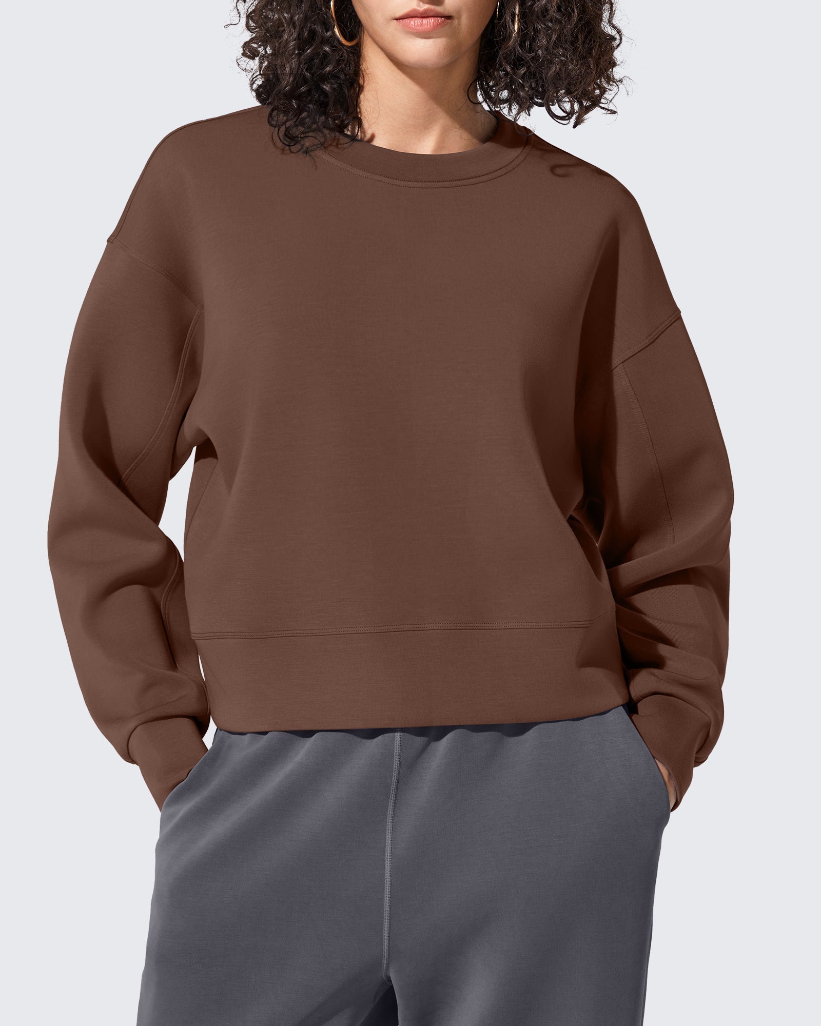 Smoofit | Crewneck Pullover Sweatshirt with Cloud-Soft Fabric | Lightweight Comfort for Everyday Wear