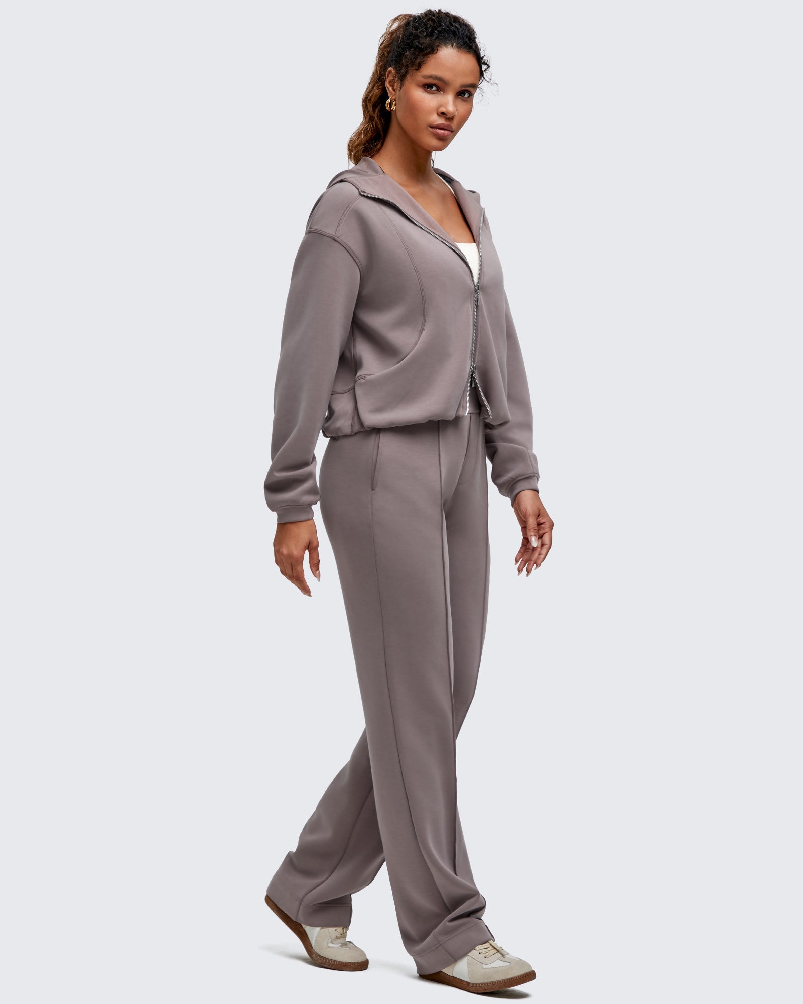 Smoofit | Dress Pants for Women with Elastic High Waist & Soft Stretch Fabric | Comfortable Fit for Everyday Wear