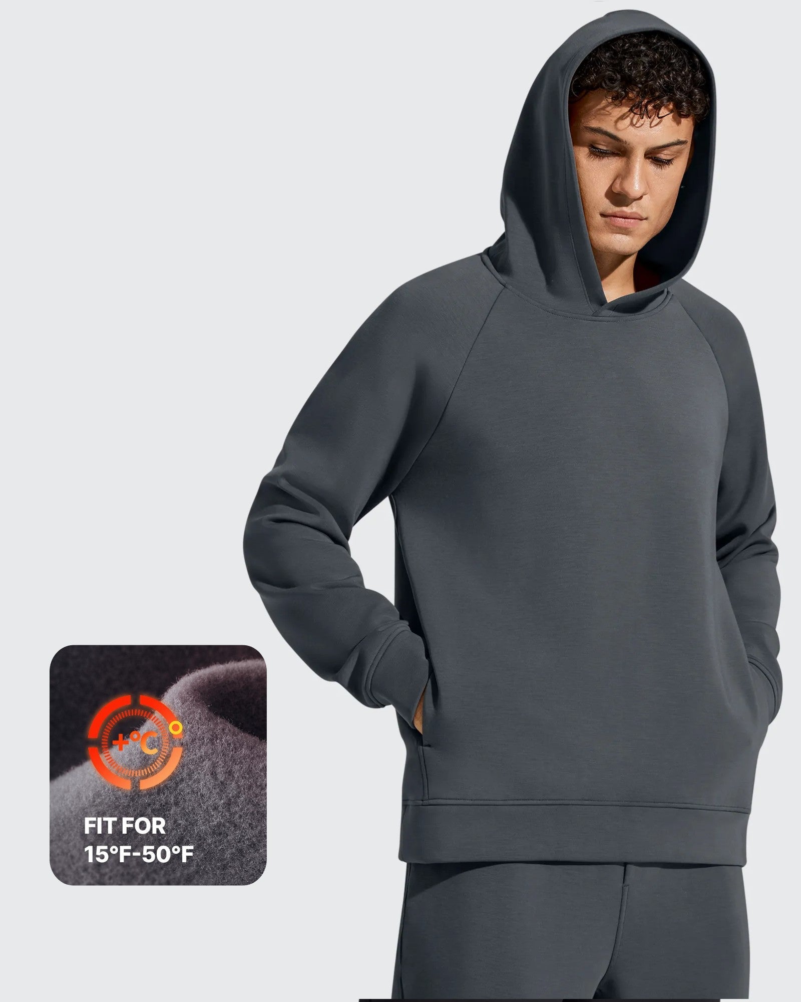 Smoofit | Men's Fleece-Lined Hoodie with Pockets | Comfortable Layering for Everyday Wear