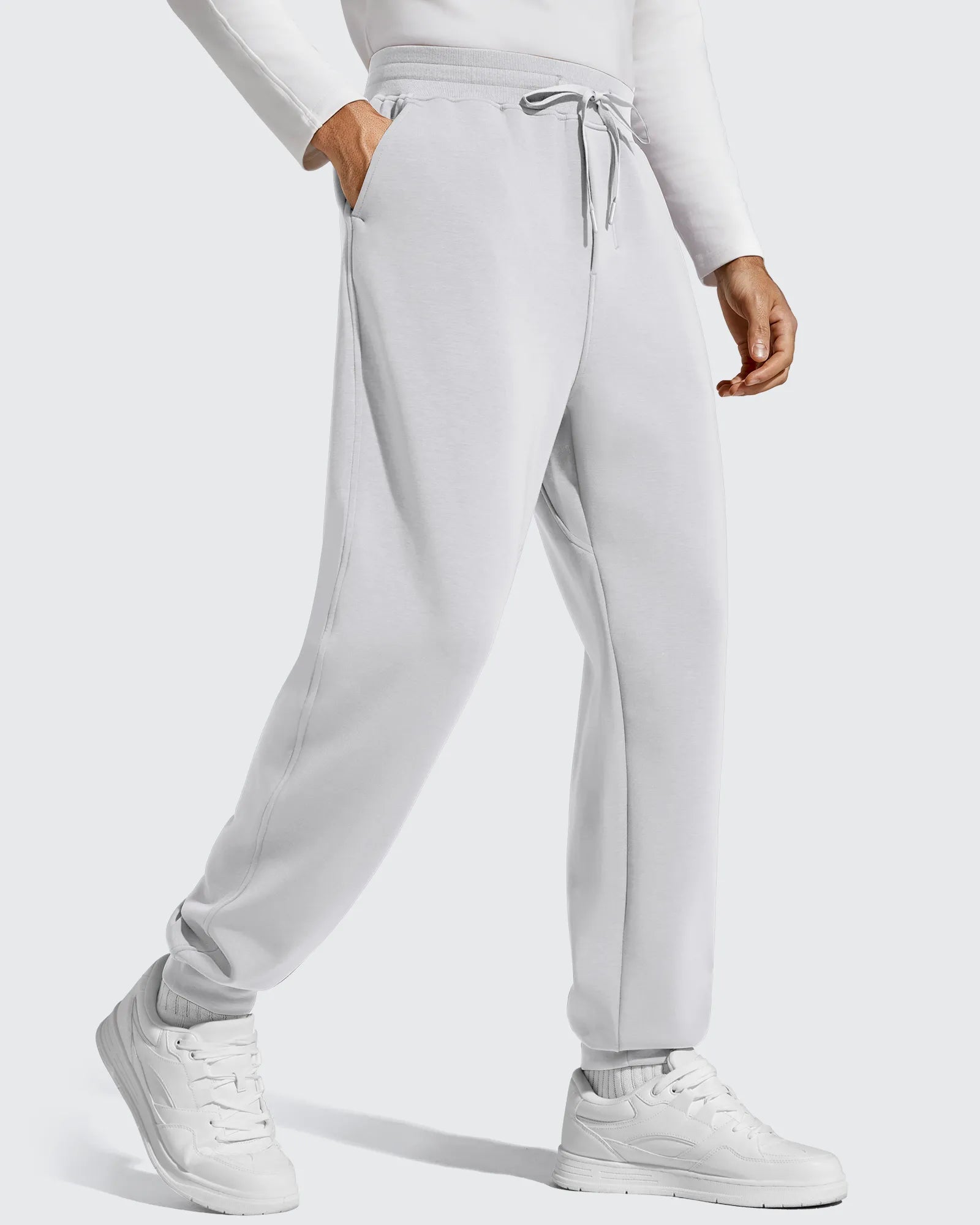 Smoofit | Men's Fleece Lined Thermal Joggers with Drawstring Waist | Lightweight Comfort for All-Day Wear