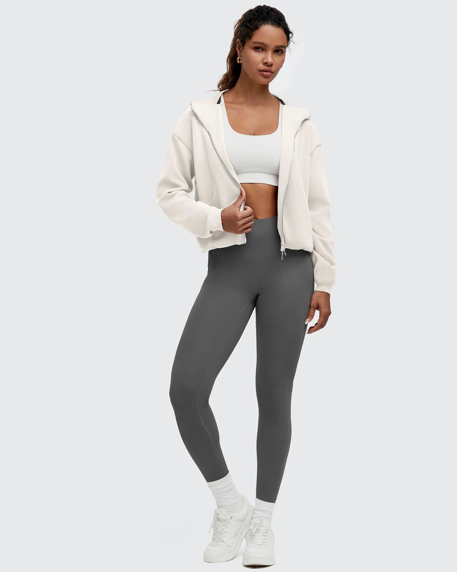 Smoofit | Two-Way Full Zip Hoodie Jacket with Adjustable Fit | Lightweight Comfort for Effortless Layering