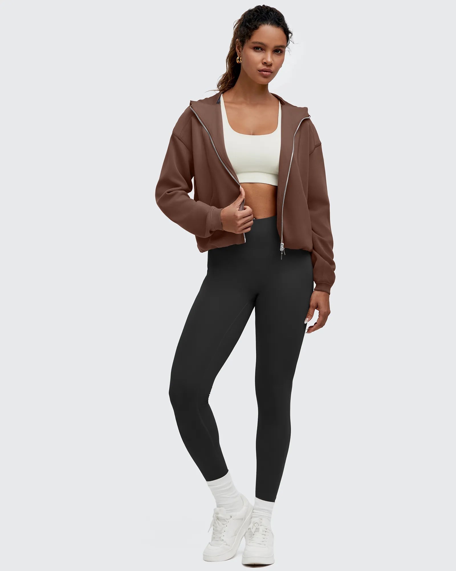 Smoofit | Two-Way Full Zip Hoodie Jacket with Adjustable Fit | Lightweight Comfort for Effortless Layering