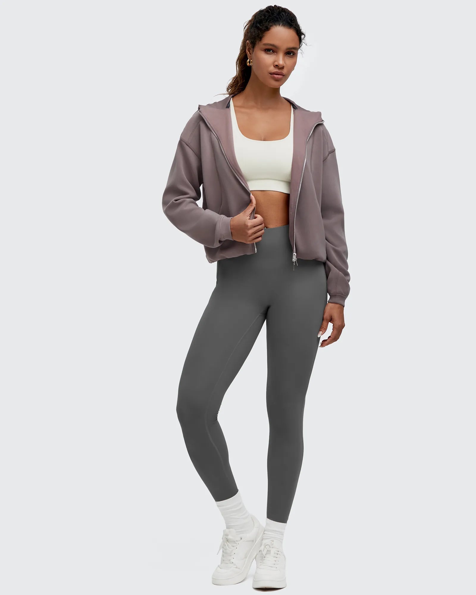 Smoofit | Two-Way Full Zip Hoodie Jacket with Adjustable Fit | Lightweight Comfort for Effortless Layering