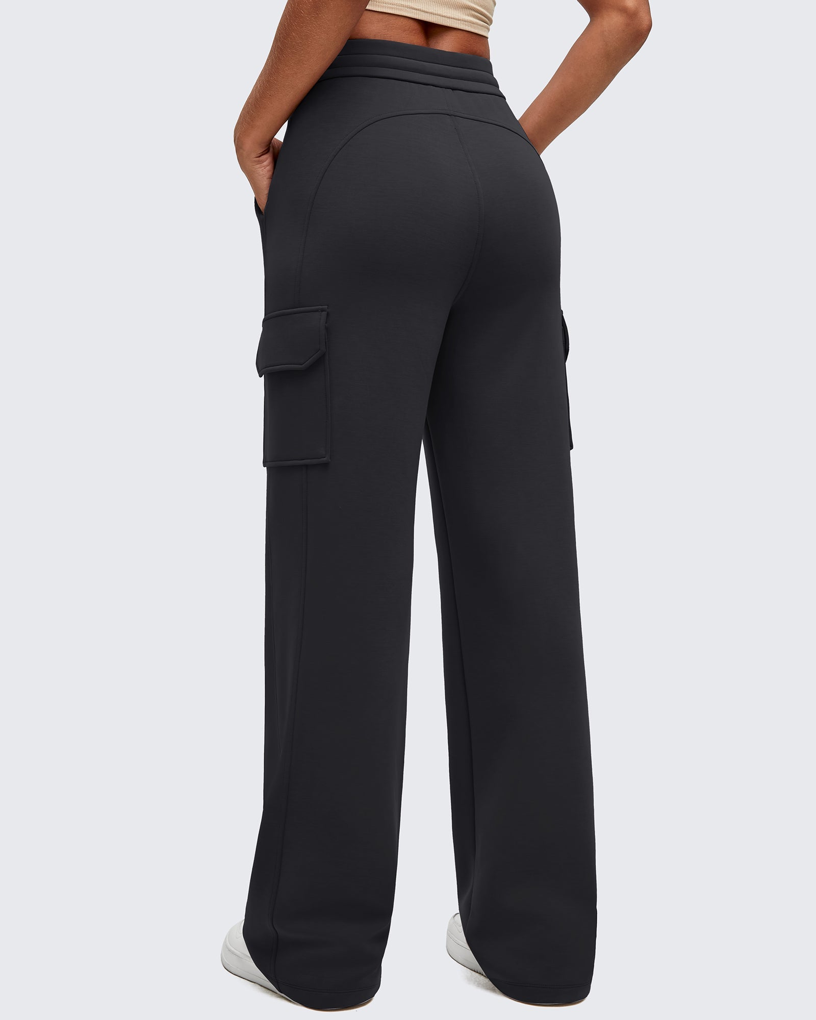 Smoofit | Wide Leg Cargo Sweatpants with Drawstring Waist | Comfortable Fit for Everyday Wear