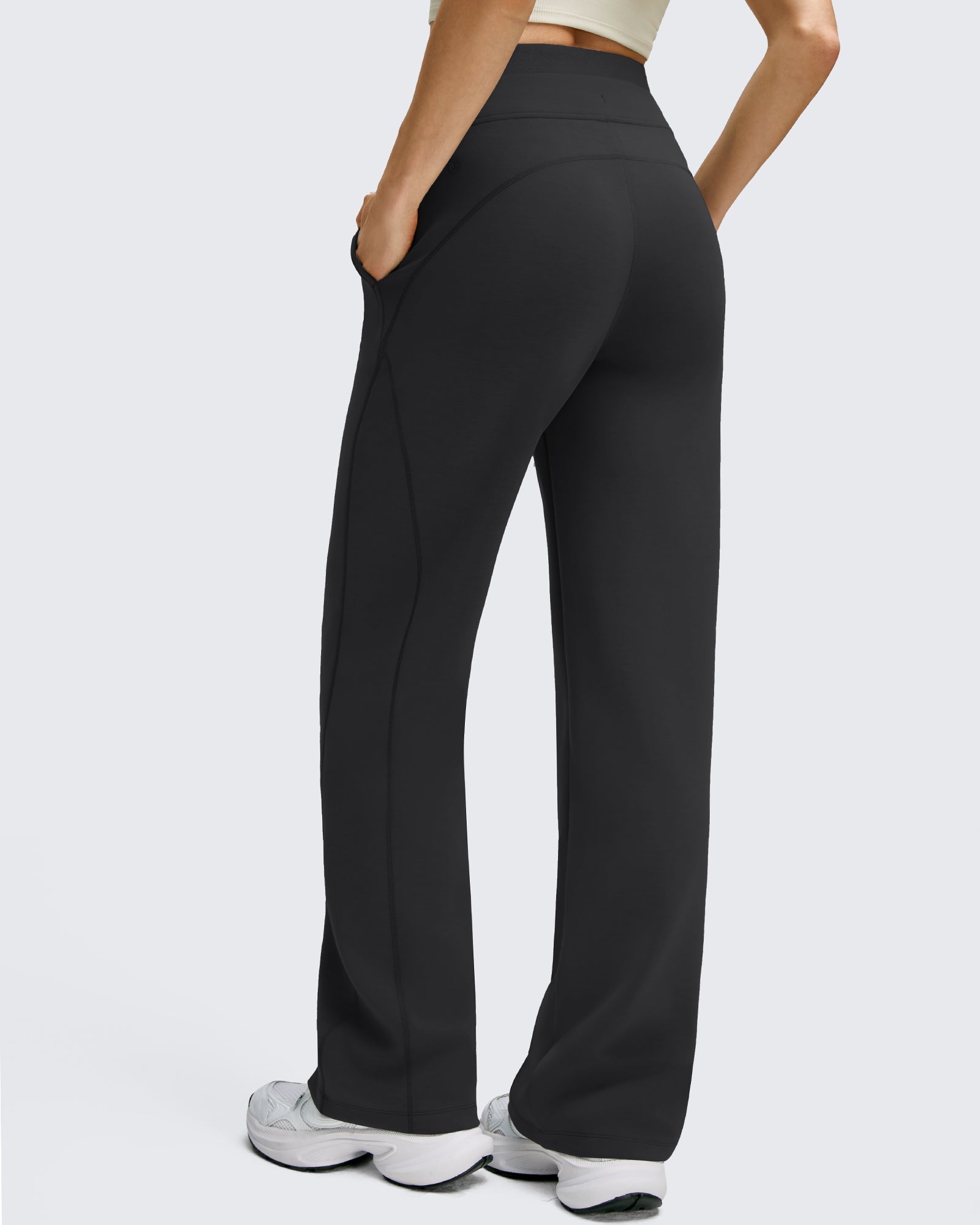 Smoofit | Wide Leg Drawstring Pants with Double Layer Waist | Comfortable Fit for Relaxed Movement