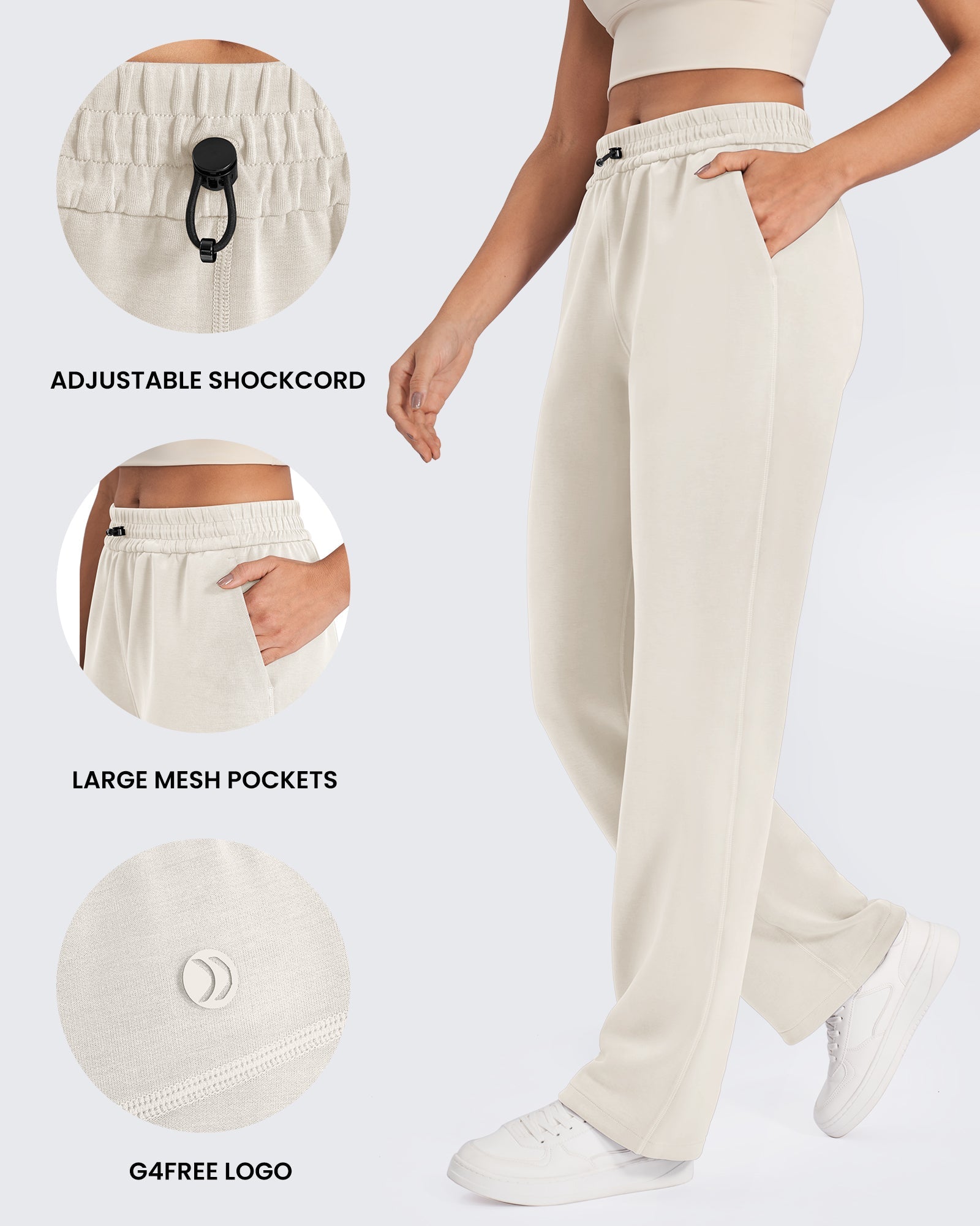 Smoofit | Wide Leg Sweatpants for Women with Relaxed Fit | Stylish Comfort for Everyday Wear