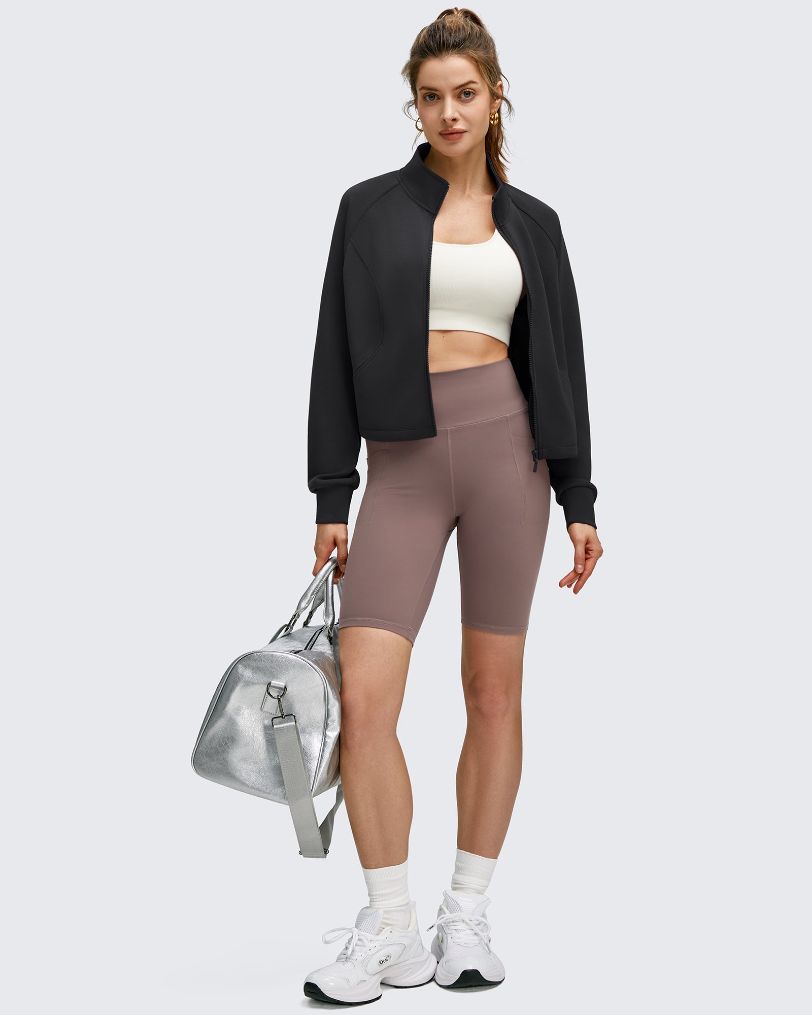 Smoofit | Women's Modal Zip-Up Sweatshirt with Pockets | Stylish Layering for Active and Casual Wear