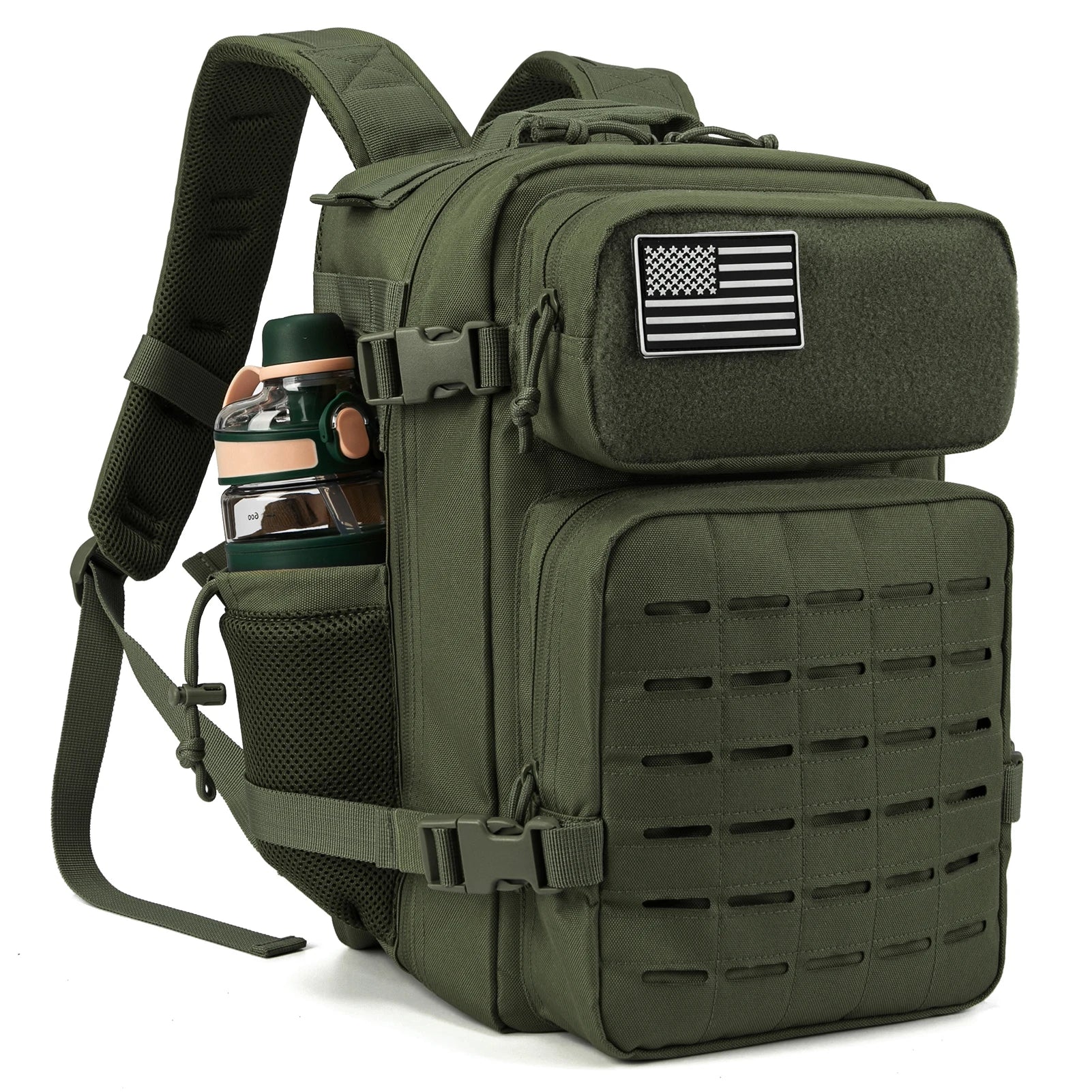 Tactical Collection | Travel Backpack Rucksack with MOLLE System | Durable Waterproof Design for Hiking and Fitness