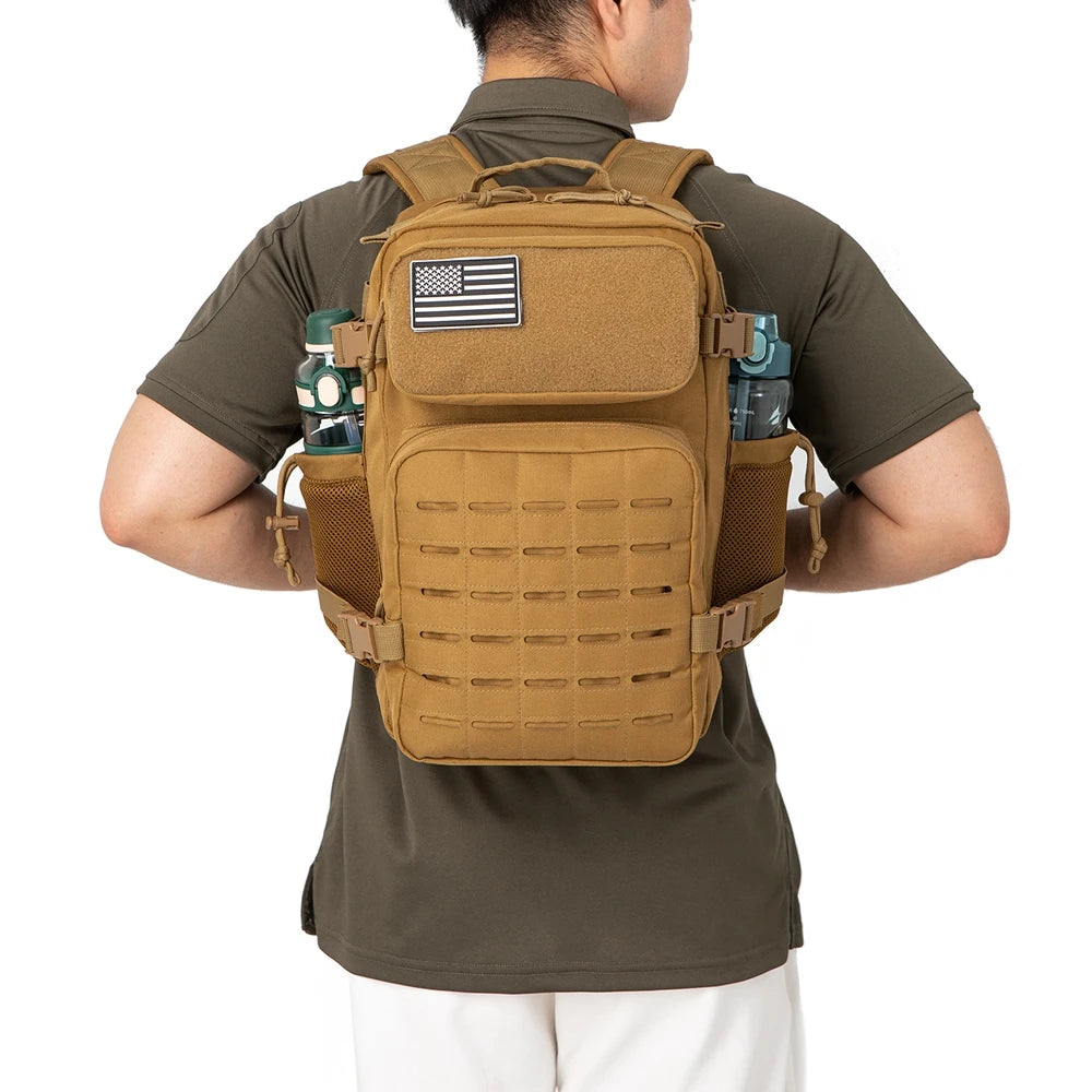 Tactical Collection | Travel Backpack Rucksack with MOLLE System | Durable Waterproof Design for Hiking and Fitness