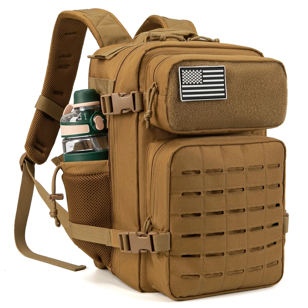 Tactical Collection | Travel Backpack Rucksack with MOLLE System | Durable Waterproof Design for Hiking and Fitness
