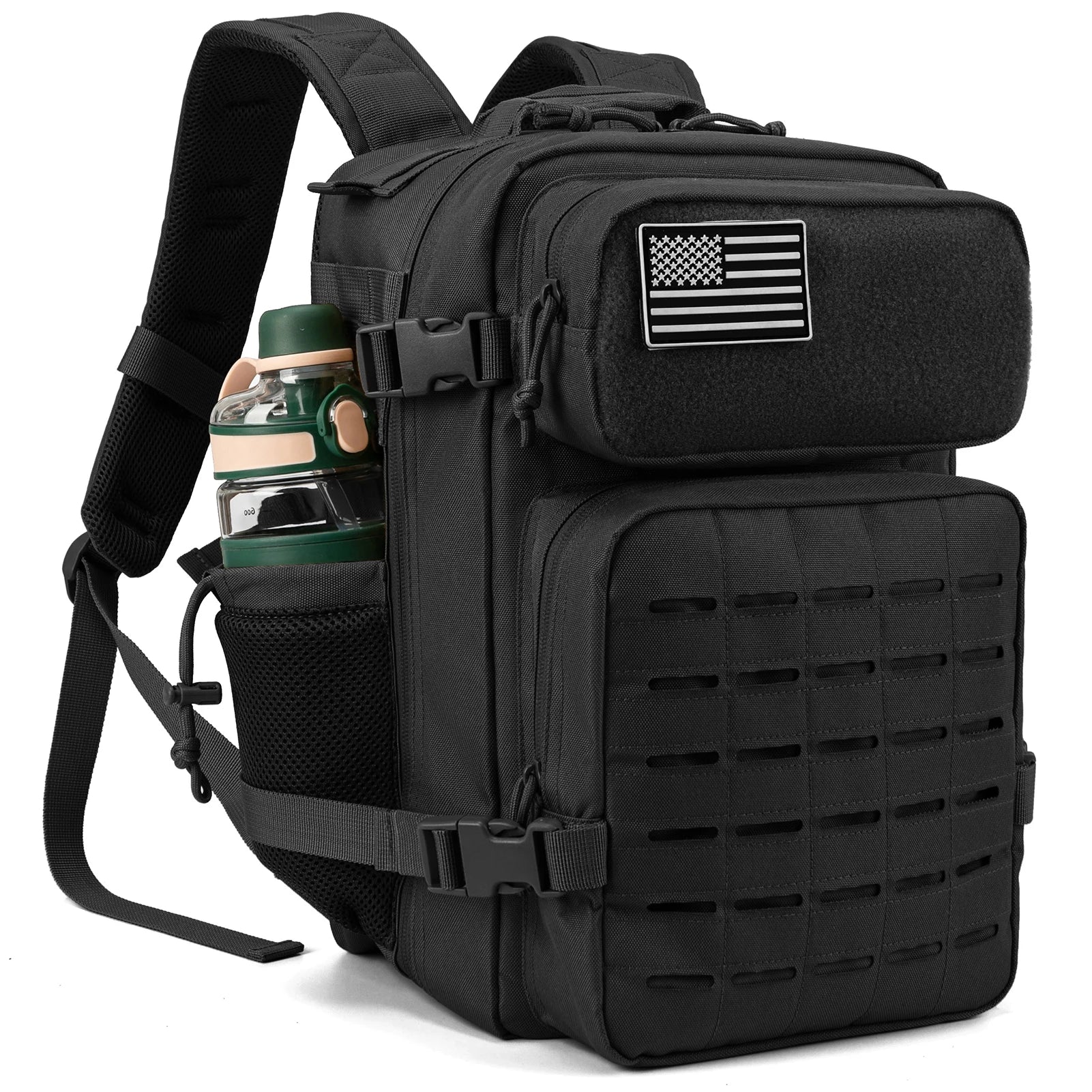 Tactical Collection | Travel Backpack Rucksack with MOLLE System | Durable Waterproof Design for Hiking and Fitness
