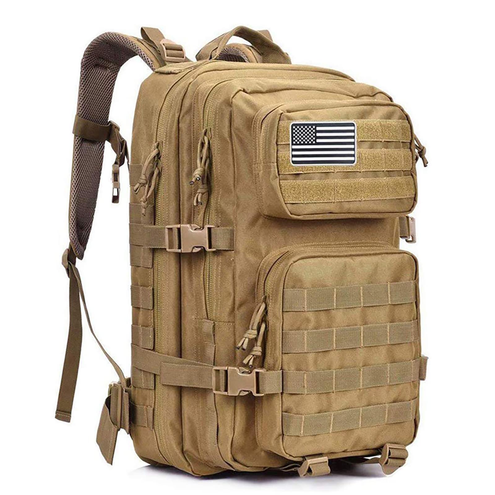Tactical Gear | 45L Military Backpack with Molle System & Hydration Compatibility | Durable Water-Resistant Design for Outdoor Adventures