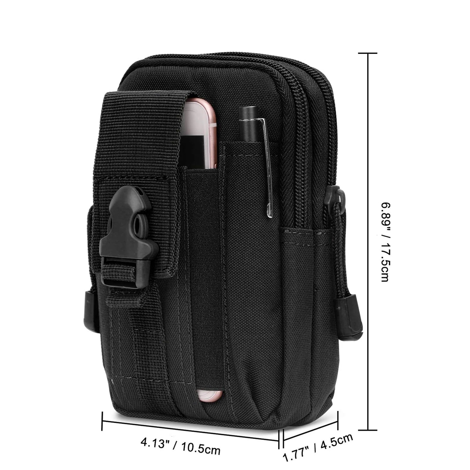 Tactical Molle Fanny Pack | Multi-Pocket Design with Adjustable Straps | Durable Outdoor Bag for Hiking and Camping