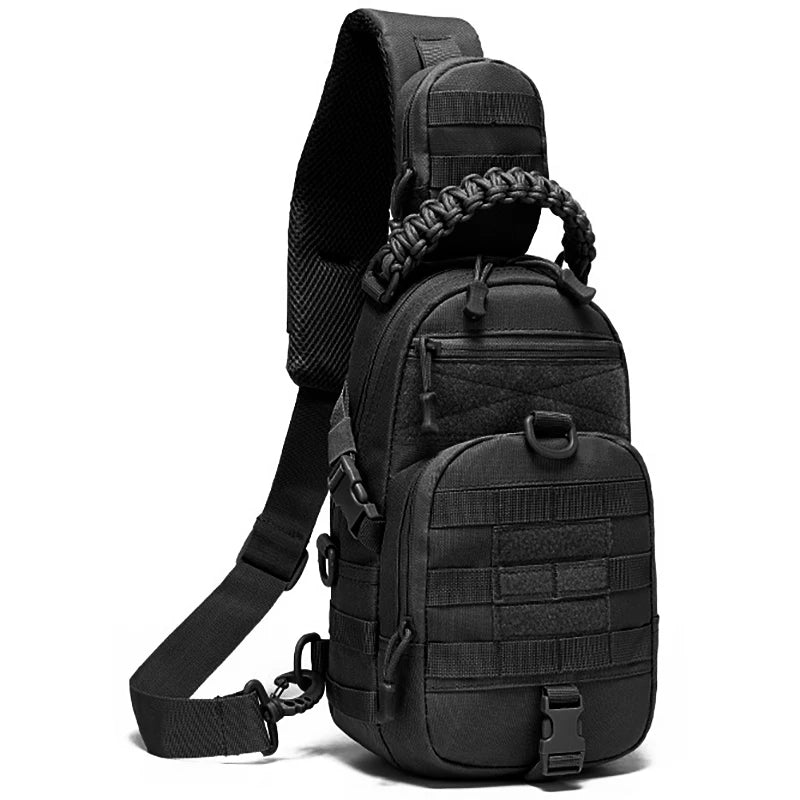 Tactical Sling Bag | Waterproof Military Shoulder Backpack with Adjustable Straps | Durable Storage Solution for Hiking and Camping