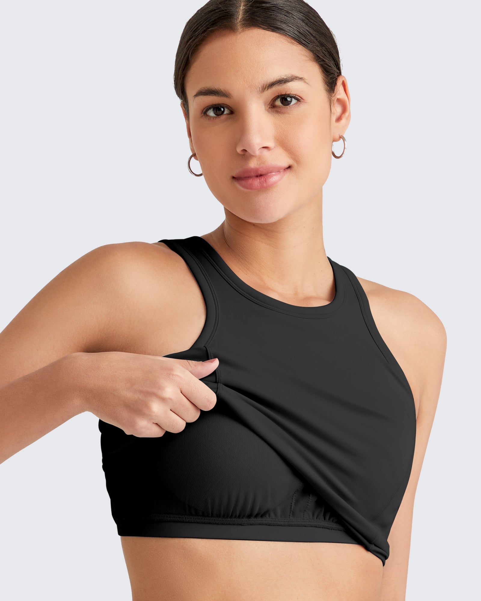 Ultra-Soft Racerback Sport Bra Tank | Comfortable Fit for Yoga & Leisure