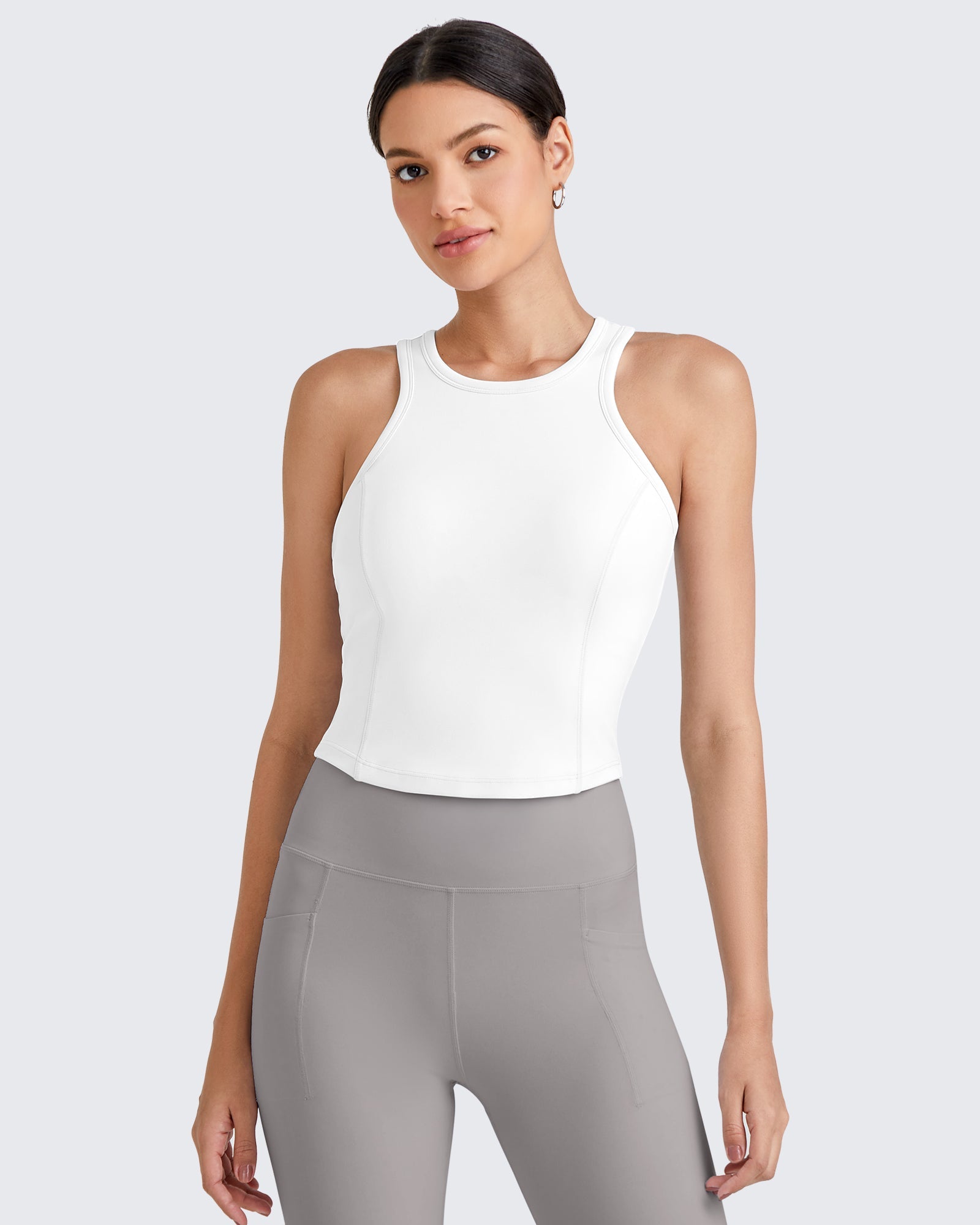 Ultra-Soft Racerback Sport Bra Tank | Comfortable Fit for Yoga & Leisure