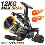 Ultralight Spinning Fishing Reel with 5.2:1 Gear Ratio | Perfect for Saltwater and Freshwater Adventures